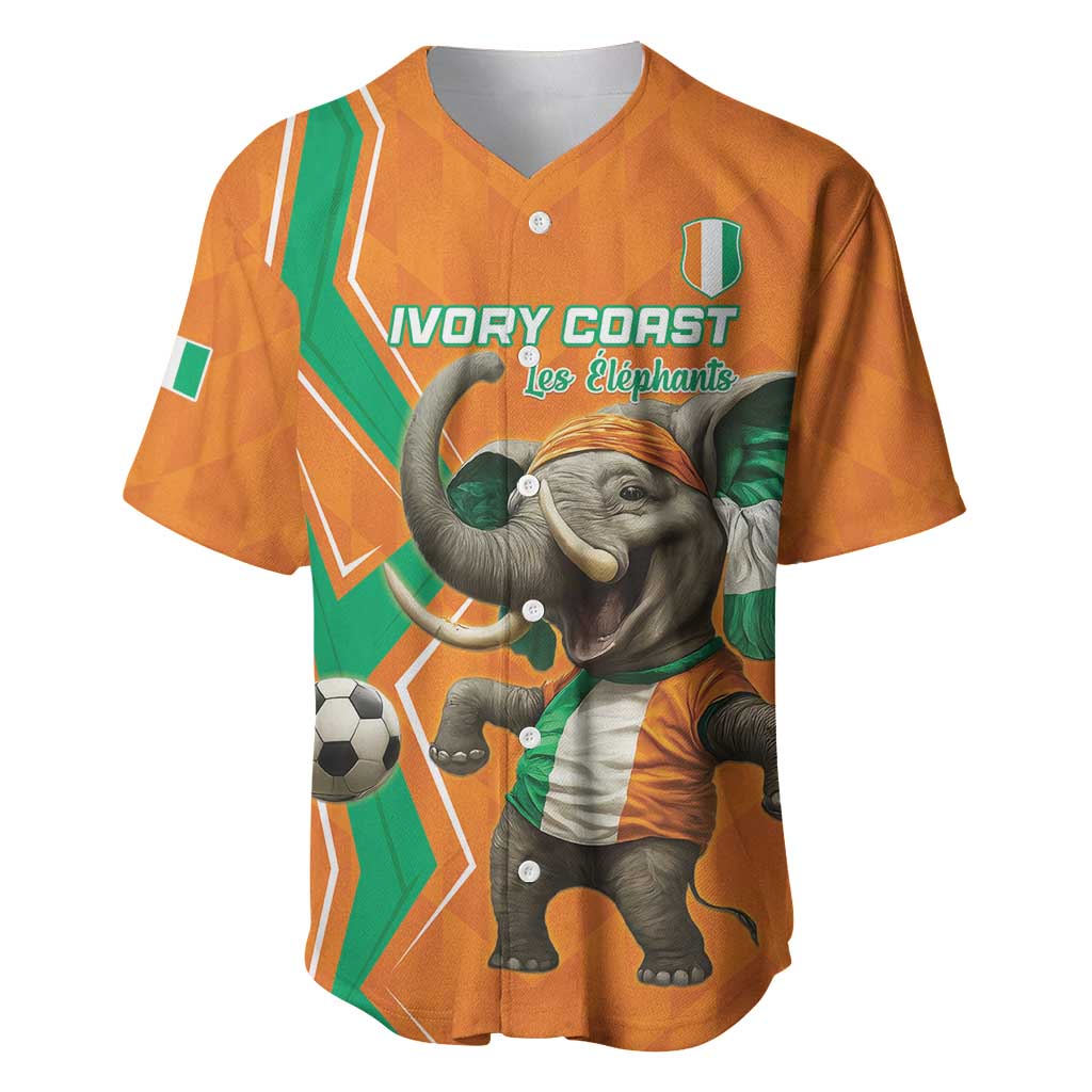 Custom Afro Ivory Coast Football Baseball Jersey Go Champions