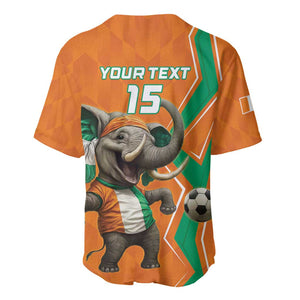 Custom Afro Ivory Coast Football Baseball Jersey Go Champions