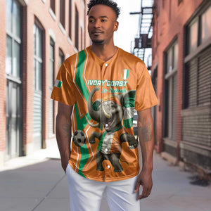 Custom Afro Ivory Coast Football Baseball Jersey Go Champions