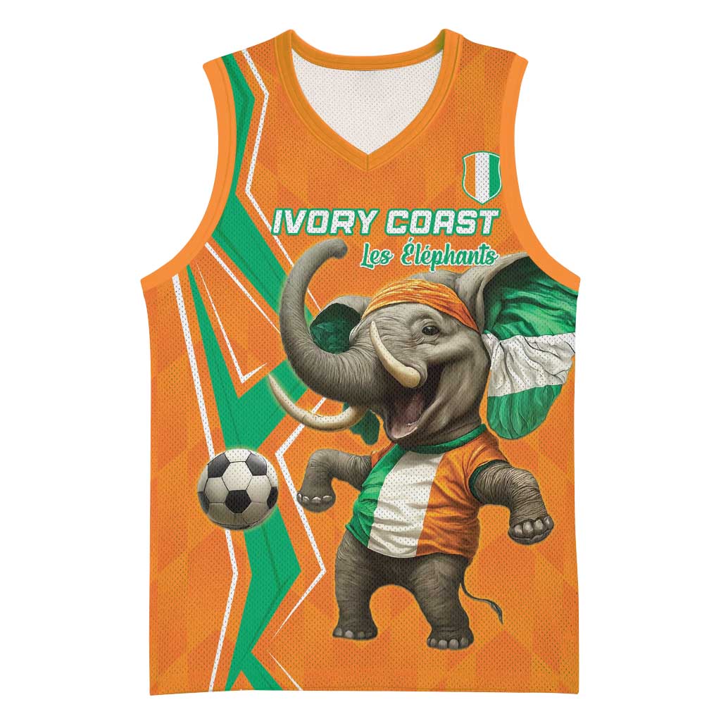Custom Afro Ivory Coast Football Basketball Jersey Go Champions LT15