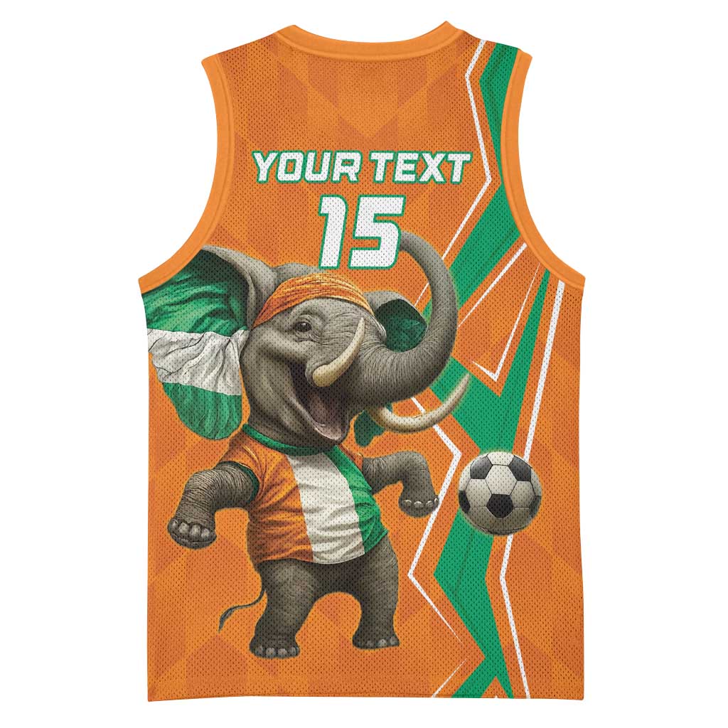 Custom Afro Ivory Coast Football Basketball Jersey Go Champions LT15