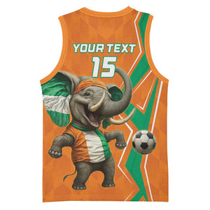 Custom Afro Ivory Coast Football Basketball Jersey Go Champions LT15