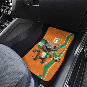 Custom Afro Ivory Coast Football Car Mats Go Champions