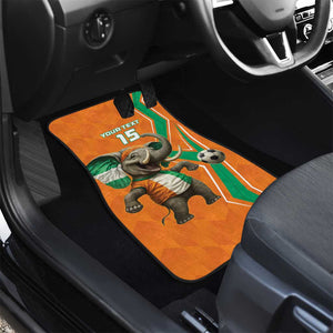 Custom Afro Ivory Coast Football Car Mats Go Champions