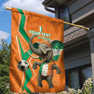 Custom Afro Ivory Coast Football Garden Flag Go Champions