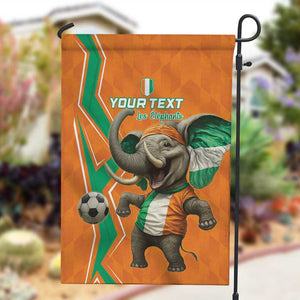 Custom Afro Ivory Coast Football Garden Flag Go Champions