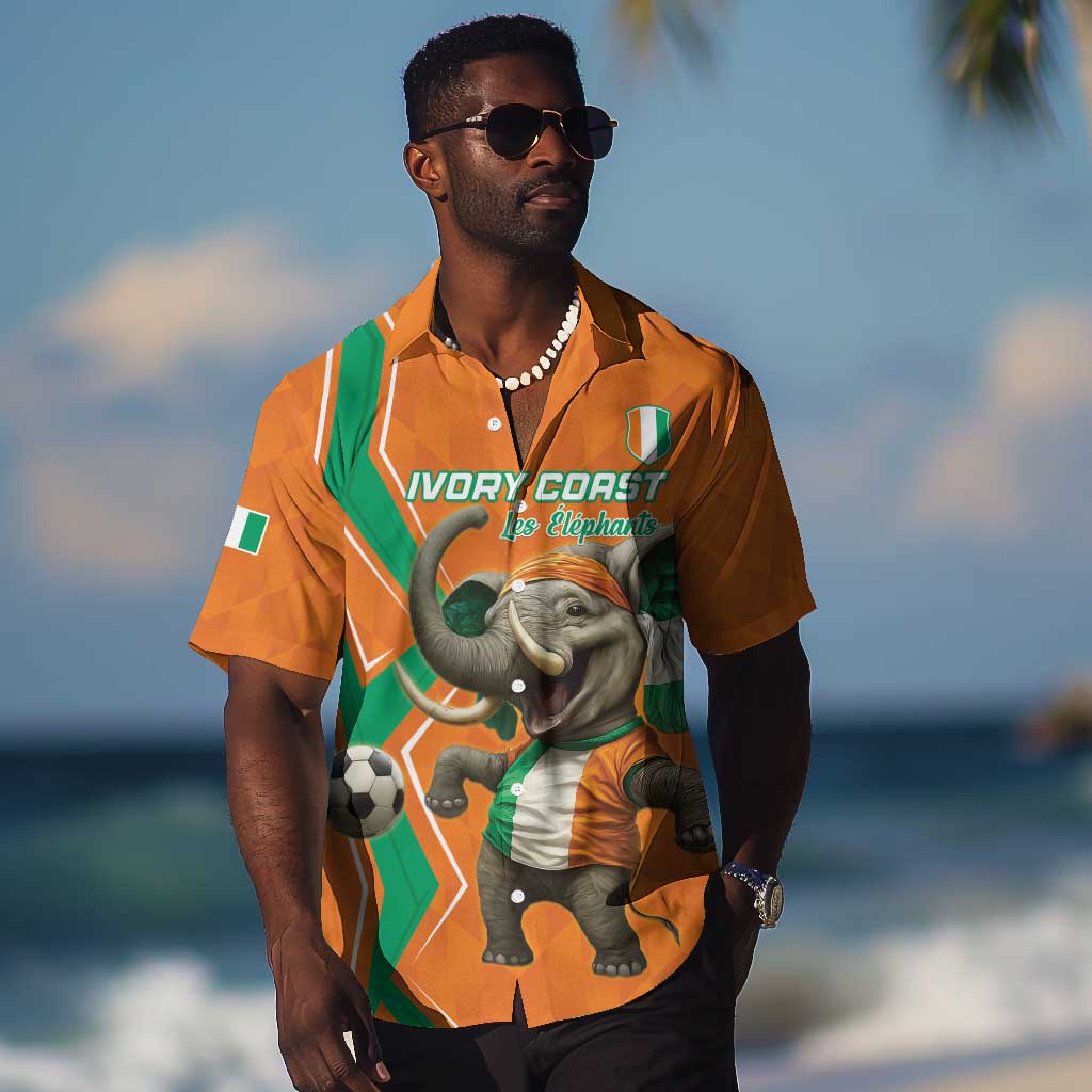 Custom Afro Ivory Coast Football Hawaiian Shirt Go Champions