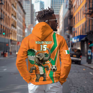 Custom Afro Ivory Coast Football Hoodie Go Champions