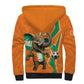 Custom Afro Ivory Coast Football Sherpa Hoodie Go Champions
