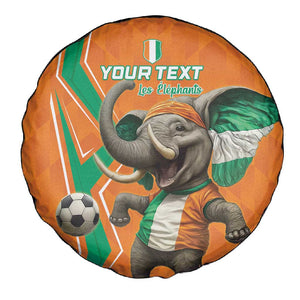 Custom Afro Ivory Coast Football Spare Tire Cover Go Champions