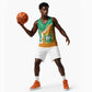 Personalized Afro Ivory Coast Basketball Jersey Coat Of Arms With Kente Pattern LT15