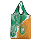 Personalized Afro Ivory Coast Grocery Bag Coat Of Arms With Kente Pattern