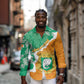 Personalized Afro Ivory Coast Long Sleeve Button Shirt Coat Of Arms With Kente Pattern