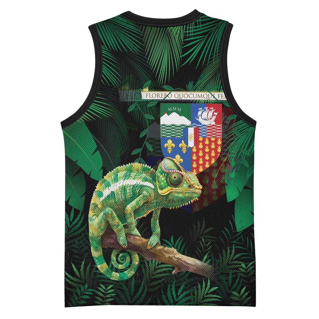 Reunion Island Basketball Jersey Furcifer Pardalis LT15
