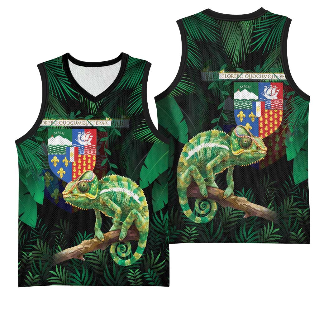 Reunion Island Basketball Jersey Furcifer Pardalis LT15