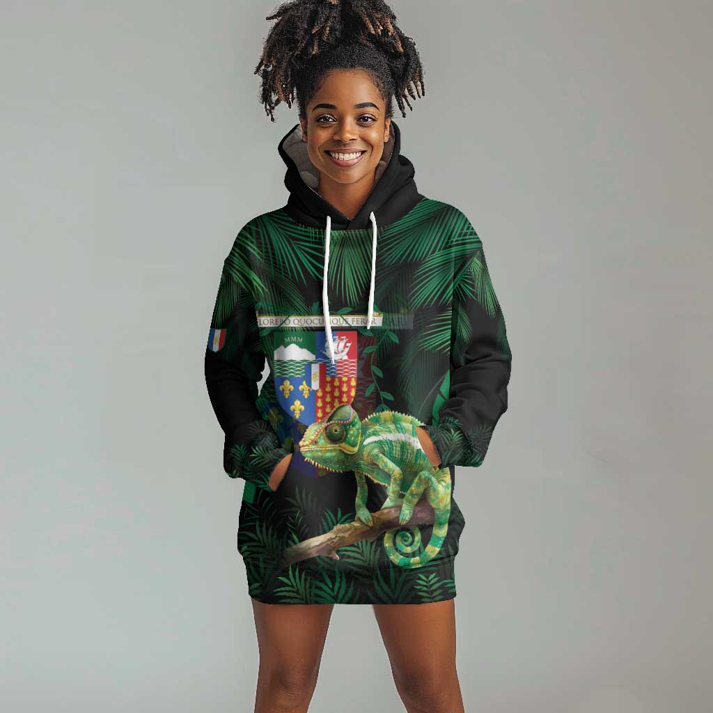 Reunion Island Hoodie Dress Furcifer Pardalis