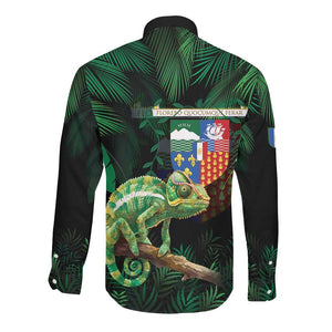 Reunion Island Long Sleeve Button Shirt Furcifer Pardalis