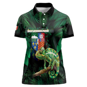 Reunion Island Women Polo Shirt Furcifer Pardalis