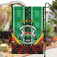 Personalised Afro Burkina Faso Garden Flag Coat Of Arms With Rose