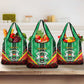 Personalised Afro Burkina Faso Grocery Bag Coat Of Arms With Rose