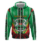 Personalised Afro Burkina Faso Hoodie Coat Of Arms With Rose