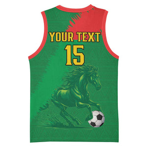Burkina Faso Football Custom Basketball Jersey Go Stallions LT15