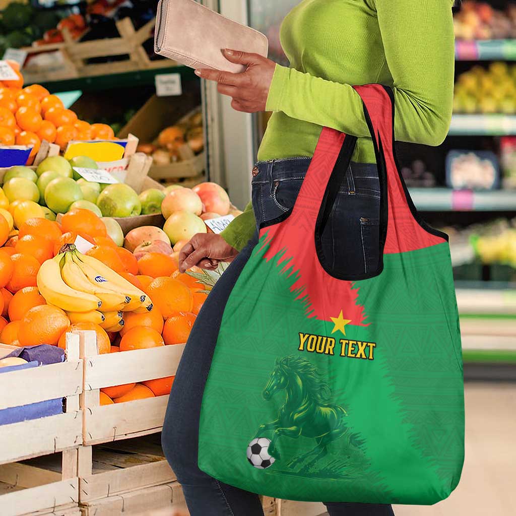 Burkina Faso Football Custom Grocery Bag Go Stallions