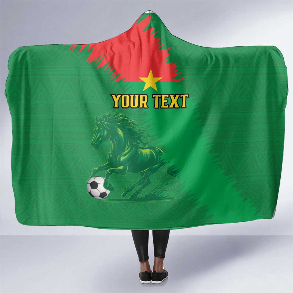 Burkina Faso Football Custom Hooded Blanket Go Stallions