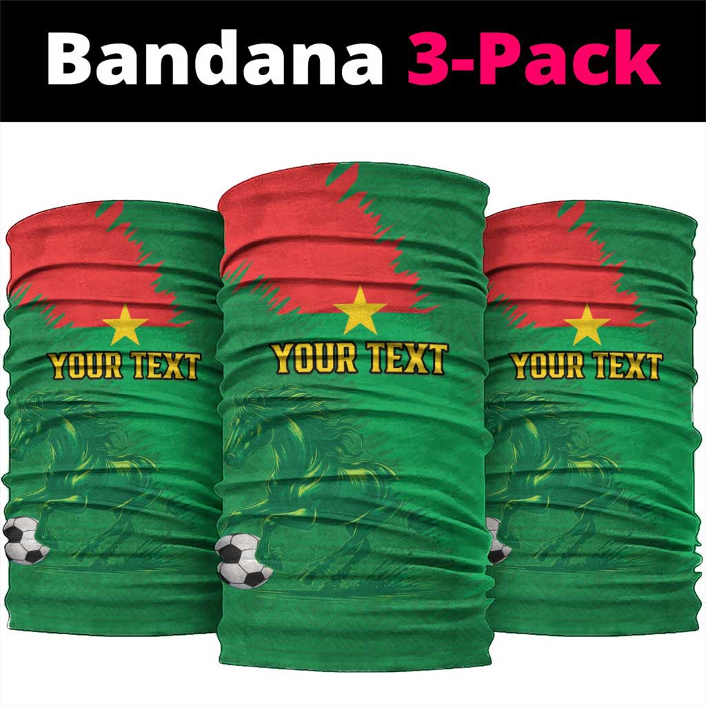 Burkina Faso Football Custom Neck Gaiter Go Stallions LT15