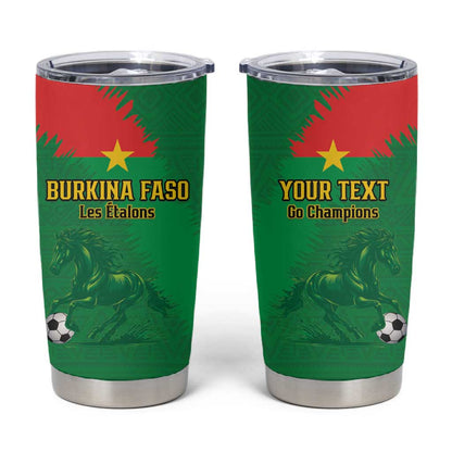 Burkina Faso Football Custom Tumbler Cup Go Stallions