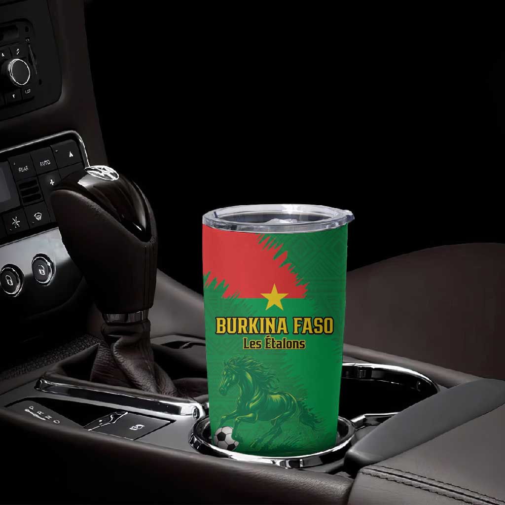 Burkina Faso Football Custom Tumbler Cup Go Stallions