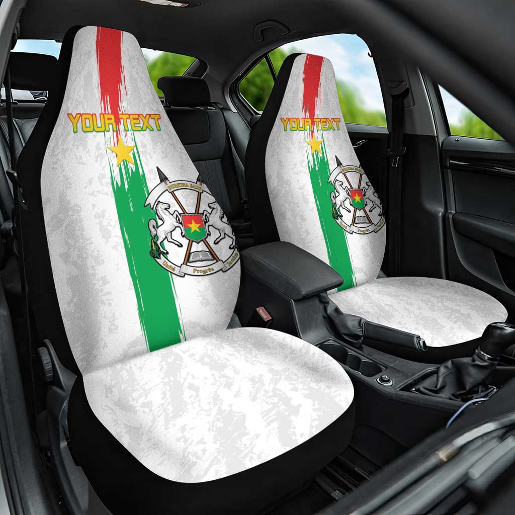 Burkina Faso Football Custom Car Seat Cover Go Champions