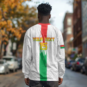 Burkina Faso Football Custom Long Sleeve Shirt Go Champions