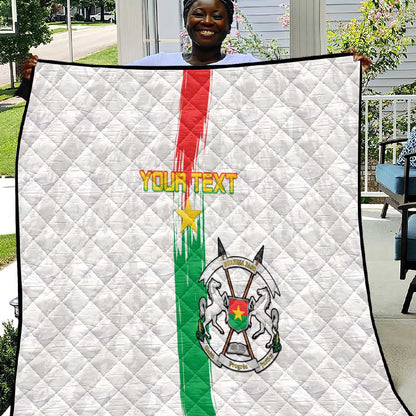 Burkina Faso Football Custom Quilt Go Champions