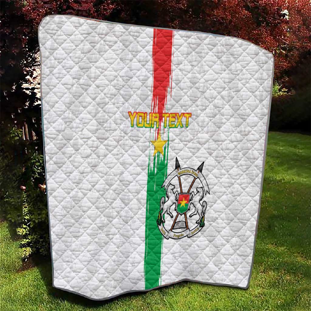Burkina Faso Football Custom Quilt Go Champions