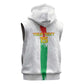 Burkina Faso Football Custom Sleeveless Zip Hoodie Go Champions - African Pride