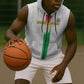 Burkina Faso Football Custom Sleeveless Zip Hoodie Go Champions - African Pride
