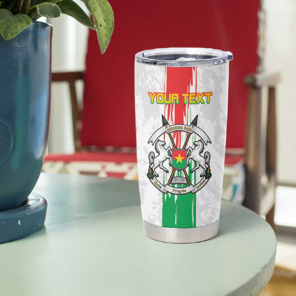 Burkina Faso Football Custom Tumbler Cup Go Champions