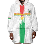 Burkina Faso Football Custom Wearable Blanket Hoodie Go Champions