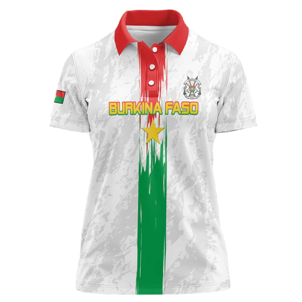 Burkina Faso Football Custom Women Polo Shirt Go Champions