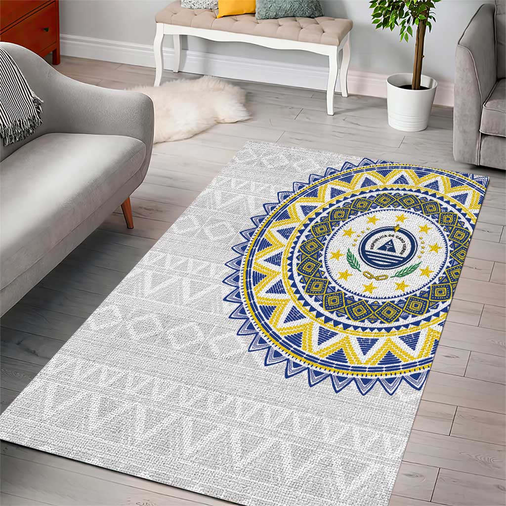 Cape Verde African Tribal Pattern Area Rug Chest Arm Tattoo
