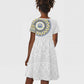 Cape Verde African Tribal Pattern Kid Short Sleeve Dress Chest Arm Tattoo