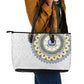 Cape Verde African Tribal Pattern Leather Tote Bag Chest Arm Tattoo