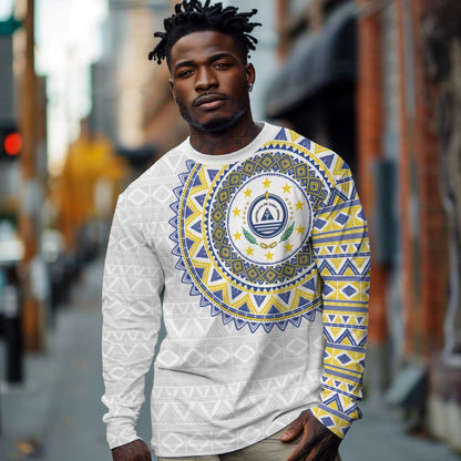 Cape Verde African Tribal Pattern Long Sleeve Shirt Chest Arm Tattoo