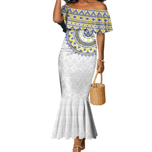 Cape Verde African Tribal Pattern Mermaid Dress Chest Arm Tattoo