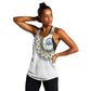 Cape Verde African Tribal Pattern Women Racerback Tank Chest Arm Tattoo