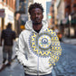 Cape Verde African Tribal Pattern Zip Hoodie Chest Arm Tattoo