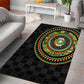 Ivory Coast African Tribal Pattern Area Rug Chest Arm Tattoo