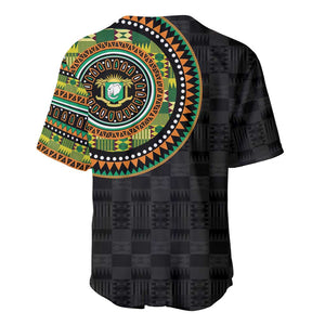 Ivory Coast African Tribal Pattern Baseball Jersey Chest Arm Tattoo