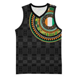 Ivory Coast African Tribal Pattern Basketball Jersey Chest Arm Tattoo LT15